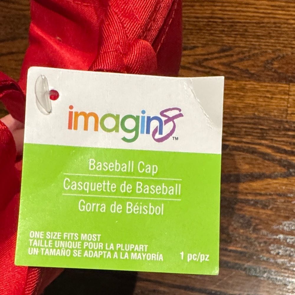 Vibrant Red Baseball Cap - Picture 2 of 4